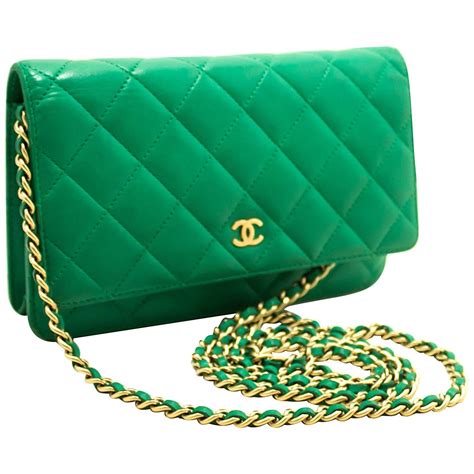 green chanel wallet|green chanel wallet on chain.